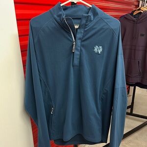 Men’s Peter Millar 1/4 Zip Pullover | Notre Dame Logo | Size L